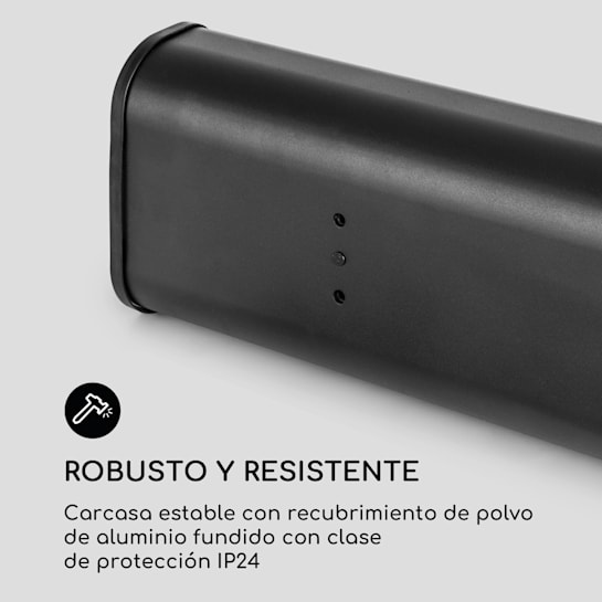 Cosmic Beam Calefactor radiante para terraza Calentador de tubo 1800 W IP24