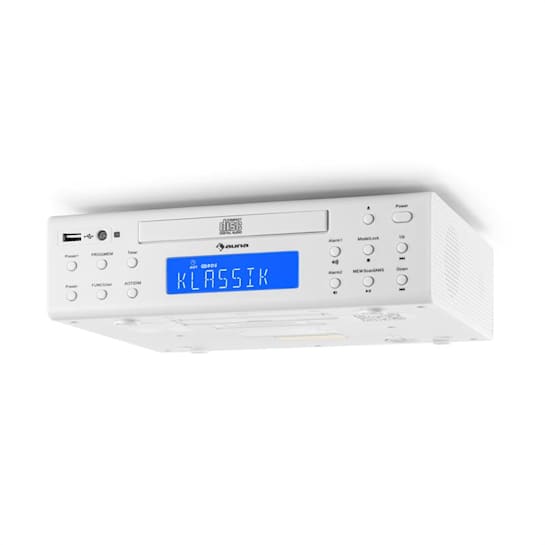KRCD-150 Radio de cocina Bajo mueble CD USB AUX FM RDS Alarma Mando a