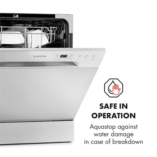 Amazonia 8 Dishwasher Mini Dishwasher A + 1620W Silver