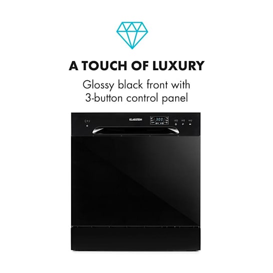 Amazonia 8 Dishwasher Mini Dishwasher A + 1620W Black