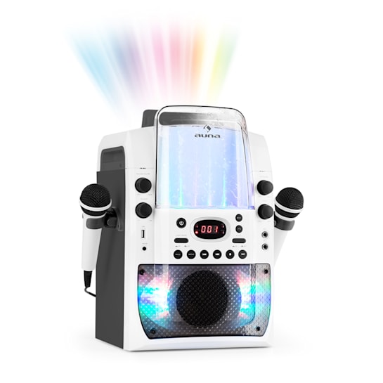 Kara Liquida BT Karaoke Machine Light Show Water Fountain BT White/Grey