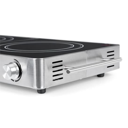 VariCook Duo Hot Plate 3000W Stainless Steel Handles Silver