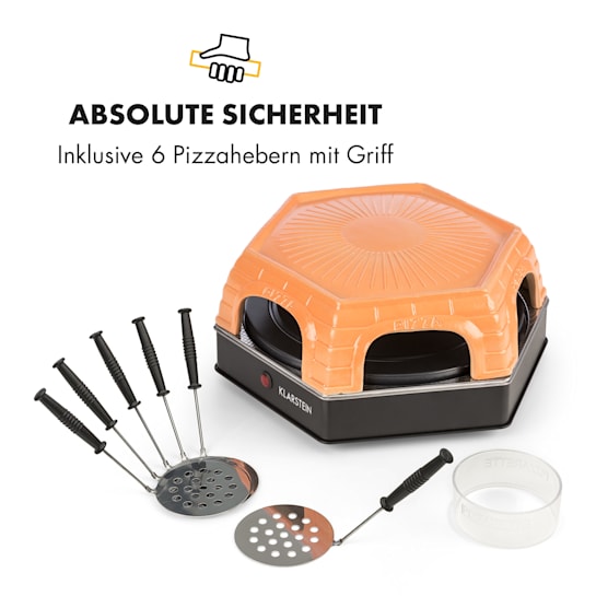 Capricciosa Elektrischer Pizzaofen | 1200-1500W | Abdeckung aus