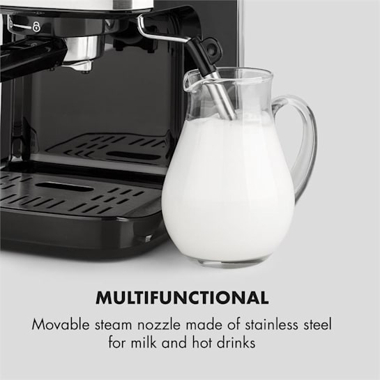 Klarstein BellaVita Espresso Machine 20 Bar 1575W 900ml Silver