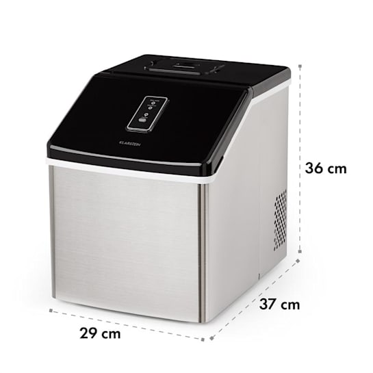 Klarstein Clearcube Ice Cube Machine Clear Ice 13kg / 24h Stainless Steel Black