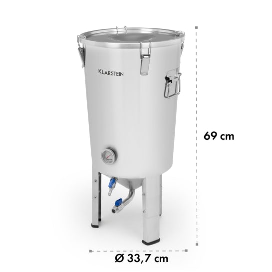 Klarstein Gärkeller Pro Fermentation Kettle 30 Litres Yeast Valve 304