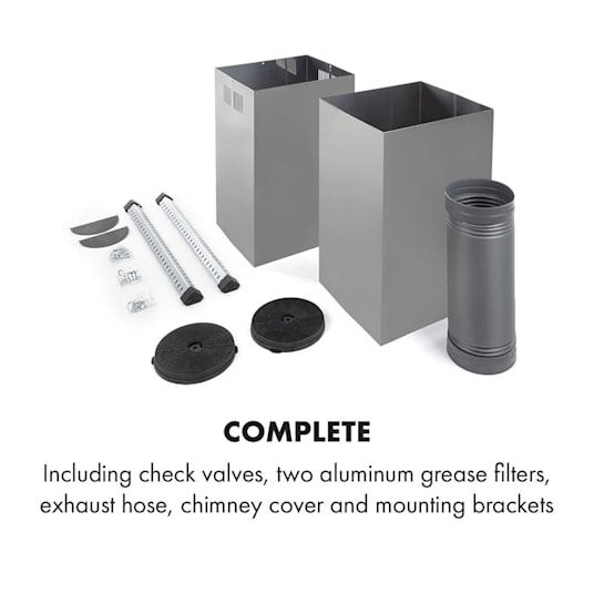 Colette Dunstabzugshaube | Inselhaube | EEK A | 90 cm | 600 m³/h Abluft