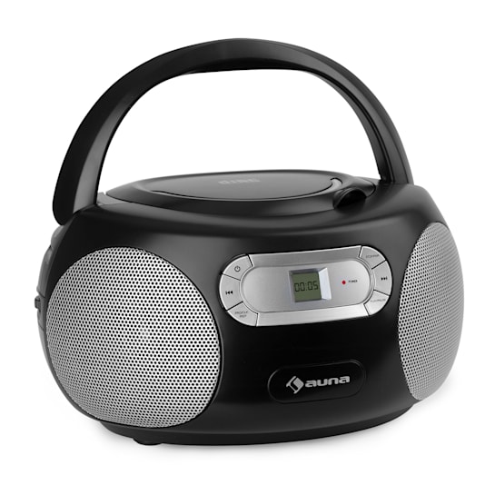 Haddaway Cd Boombox Cd Player Bluetooth Ukw Aux In Led Display Schwarz A boombox is a transistorized portable music player featuring one or two cassette tape recorder/players and am/fm radio, generally with a carrying handle. auna