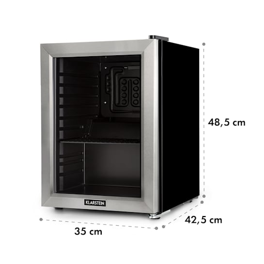 Harlem Getränkekühlschrank A+ 1 Metallrost Glastür