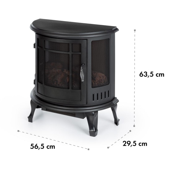 Klarstein Megève Chimenea eléctrica 185W Fuego Led Termostato regulable