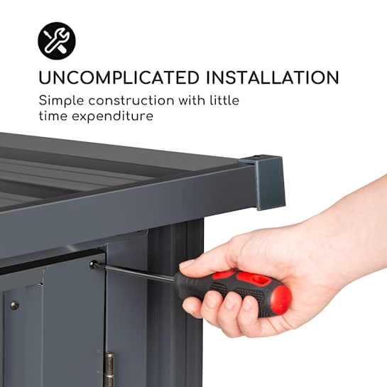 blumfeldt Solid Storage Cobertizo para herramientas Chapa de acero