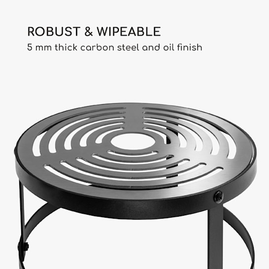 Parrilla Firebowl Savage, accesorio de la parrilla Ø 30 cm, acero al