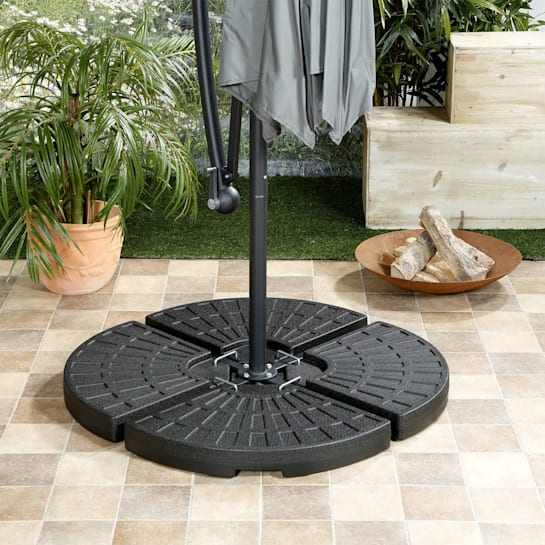 Limousin Sonnenschirmständer-Gewichte Leergewichte | 4er-Set