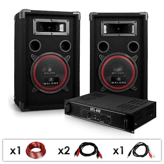 DJ PA System 'DJ 12' Skytec Amplifier & Speaker Package