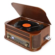 RM1-Belle Epoque 1908 tocadiscos vintage reproductor vinilo marrón