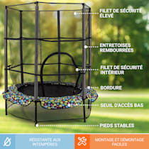 Filet de sécurité intérieur Rocketkid trampoline 140cm, suspension