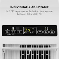 Metrobreeze Rom climatiseur mobile climatiseur, puissance : 10 000 BTU/3,0  kW, CEE A+, télécommande, température : 18 - 30 °C, ventilateur