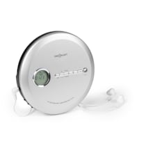 oneConcept CDC 100MP3 Lettore CD portatile LCD ASP Amplificazione bassi  2x1, 5V, argento Argento metallizzato