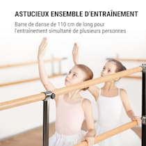 Double Barre de Danse Classique pour Stretching, Double Ballet