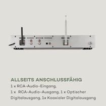 iTuner CD HiFi-Receiver, Internet/DAB+/ FM Radio, CD-Player, Spotify  Connect, USB-Anschluss für MP3-Wiedergabe, Multi-Room-Funktion, App-Steuerung (UNDOK), 3,2 TFT Farbdisplay