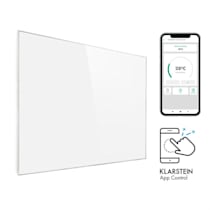 Klarstein Wonderwall 1200 Smart Radiatore a Infrarossi 100 x 120 cm 1200W  Timer Settimanale Bianco