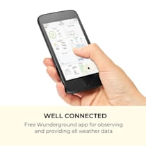 Waldbeck Halley Station météo multifonction pour extérieur & intérieur WiFi  app