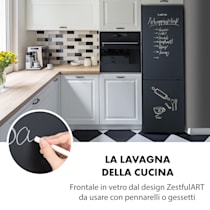 Combinazione frigo-congelatore Miro XL Frigorifero, 249 l, Scomparto  congelatore: 69 l, Frigorifero: 180 l, 4 ripiani in vetro / 4 scomparti  porta / Scomparto Crisp, 3 cesti congelatore