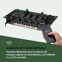 Table de mixage DJ Console de mixage 12 canaux USB/MP3/LCD