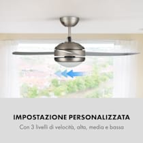 Klarstein El Paso  Ventilatore da soffitto, con luce e