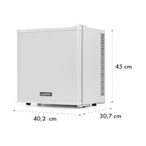 Secret Cool mini réfrigérateur minibar, Classe G, 13 litres, 45 cm de  hauteur, 2 étages, 22 dB, plage de refroidissement : 5 - 8 °C, sur pied