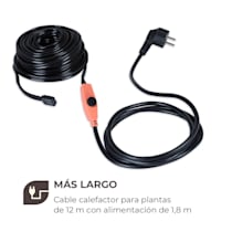 anticongelante de cable y cable de 2 m de calentamiento con termostato