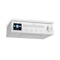 oneConcept Streamo Chef Radio de cocina Reproductor de CD BT 2,4HCC  Display Plateada