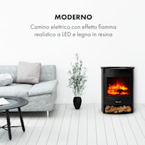 Camino elettrico Bormio S Smart  2 livelli di calore: 950 /1900 W