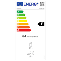 Delaware Kühlschrank, Energieeffizienzklasse E