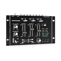 auna TMX-2211 MKII Table de mixage DJ 2/3 canaux montage rack 19 - Noire