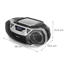 auna Roadie 2K Boombox Lecteur CD radio cassette DAB / DAB + FM Bluetooth  noir Noir