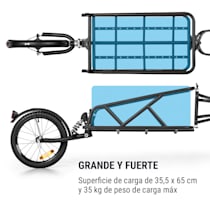 KLARFIT Companion Chaser Remolque Bicicleta - Remolque de Bicicletas, para  Cargas de 30 kg, Remolque para Bici de 16, Zona de Carga de Abedul  multiplex, Tipo B : : Deportes y aire libre
