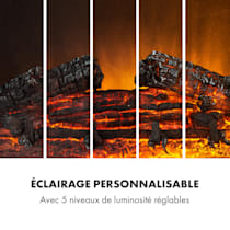 Klarstein Etna Cheminée électrique décorative - Chauffage électrique avec  flammes LED