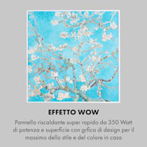 Klarstein Wonderwall Air Art Smart Stufa a Infrarossi 60x60cm 350W Ramo di  Mandorlo Fiorito 60 x 60 cm / Design: Blossoms