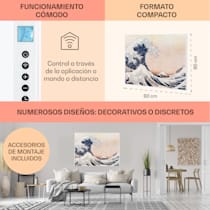 Klarstein Wonderwall Air Art Smart Panel calefactor infrarrojo 80x60cm 500W  Almendro 80 x 60 cm / Diseño: Almendro en flor