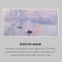 Klarstein Wonderwall Air Art Smart Pannello Radiante Infrarossi 120x60cm  700W App Onde 120 x 60 cm / Design: Waves