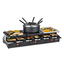 Klarstein Steaklette Raclettegrill Grelhador Eléctrico de Pedra com  Raclette Placa de Granito Natural p/8 Pessoas 1500W