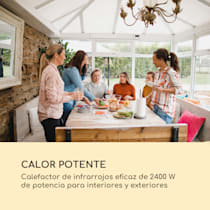 Calefactor por infrarrojos para interiores