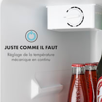 Klarstein frosty - mini frigo pour boissons et snacks / réfrigérateur  compact pour chambre d'hotel (contenance 10l