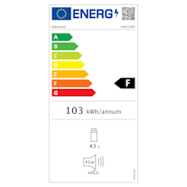 Réfrigérateur Cool Kid, Mini-réfrigérateur en CompactCooling Design, Capacité : 65 l, Classe d'efficacité énergétique F, 2 niveaux, Compartiment froid : 4 l