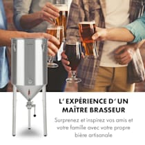 Cuve de fermentation - 60 L - 0 - 40 °C - acier inoxydable - avec gaine  isolante