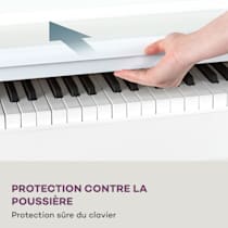 Subi 88 Harmony clavier E-Piano Piano numérique, 88 touches sensibles à la  vélocité, mécanisme de marteaux, 360 sonorités, 160 rythmes, 80  chansons de démonstration, écran LCD