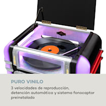 Tocadiscos Retro Bluetooth Vinilo 3 Velocidades De CD Radio Centro