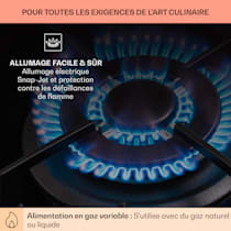 Plaque de cuisson à gaz Alchemist 3, 3 brûleurs, autonome