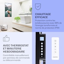 Klarstein - Radiateur infrarouge connecté 750W, contrôle par app